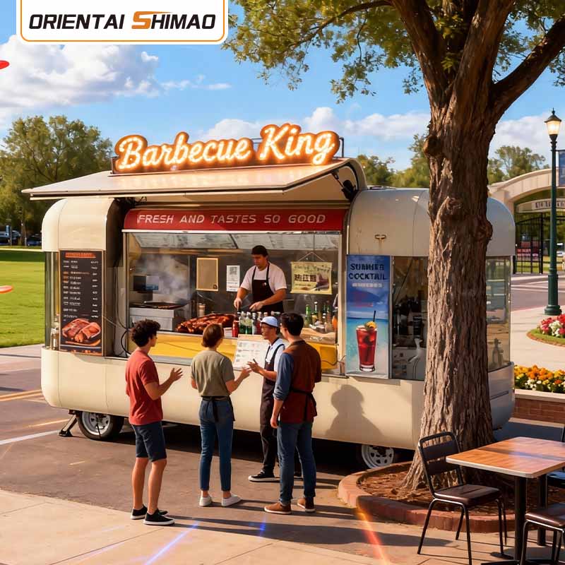 Hot Dog Cart Hotdog Stand Fast Food Station Catering Street Food Trailer Kommersiya Qida Maşını
